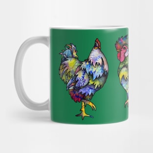 Hen and Rooster Mug